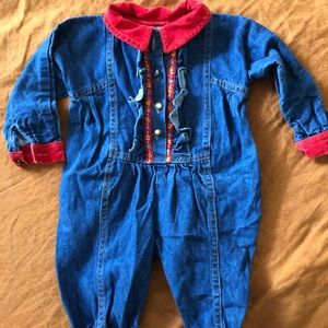 Vintage baby denim jumper